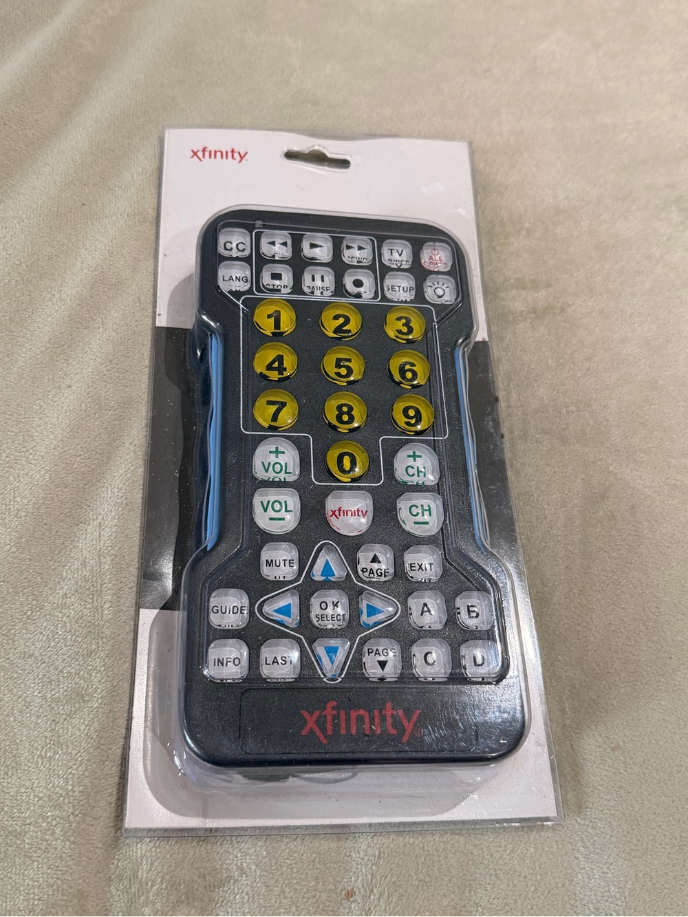 Xfinity/Comcast Remote Control NEW/SEALED Extra Large Button Back Lit